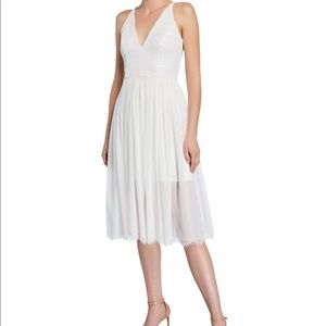 Dress The Population Tracy Sequin White Dress S